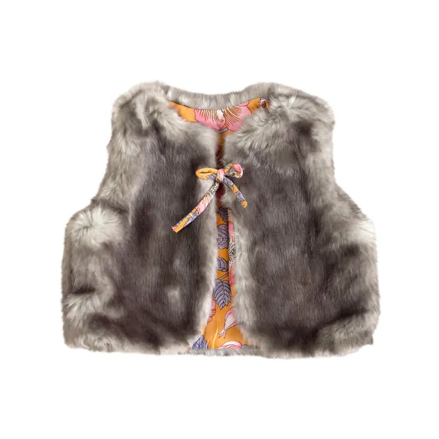 Gilet moumoute réversible bébé Rosetta