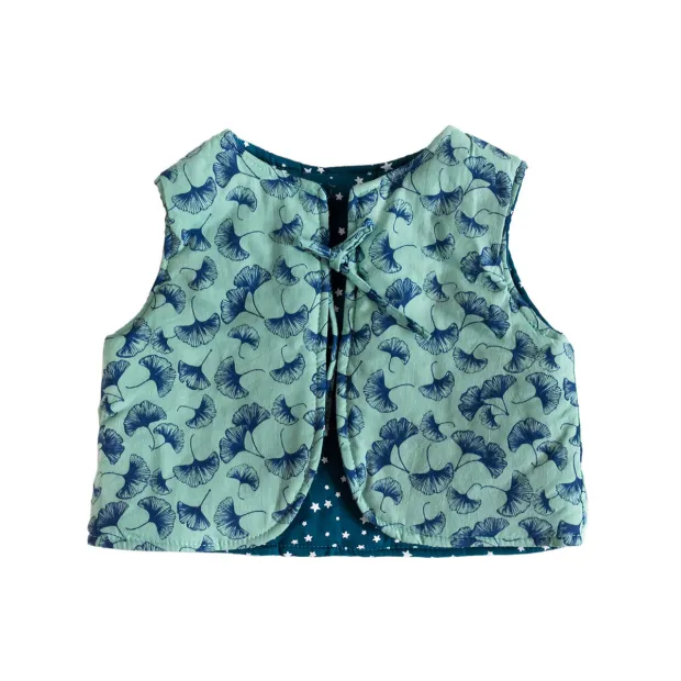 Gilet réversible bébé Ginkgo