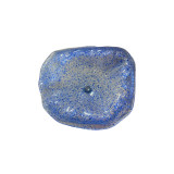 Fleurs en verre transparent bleu moucheté coquelicots - Grand - Bibop et Lula