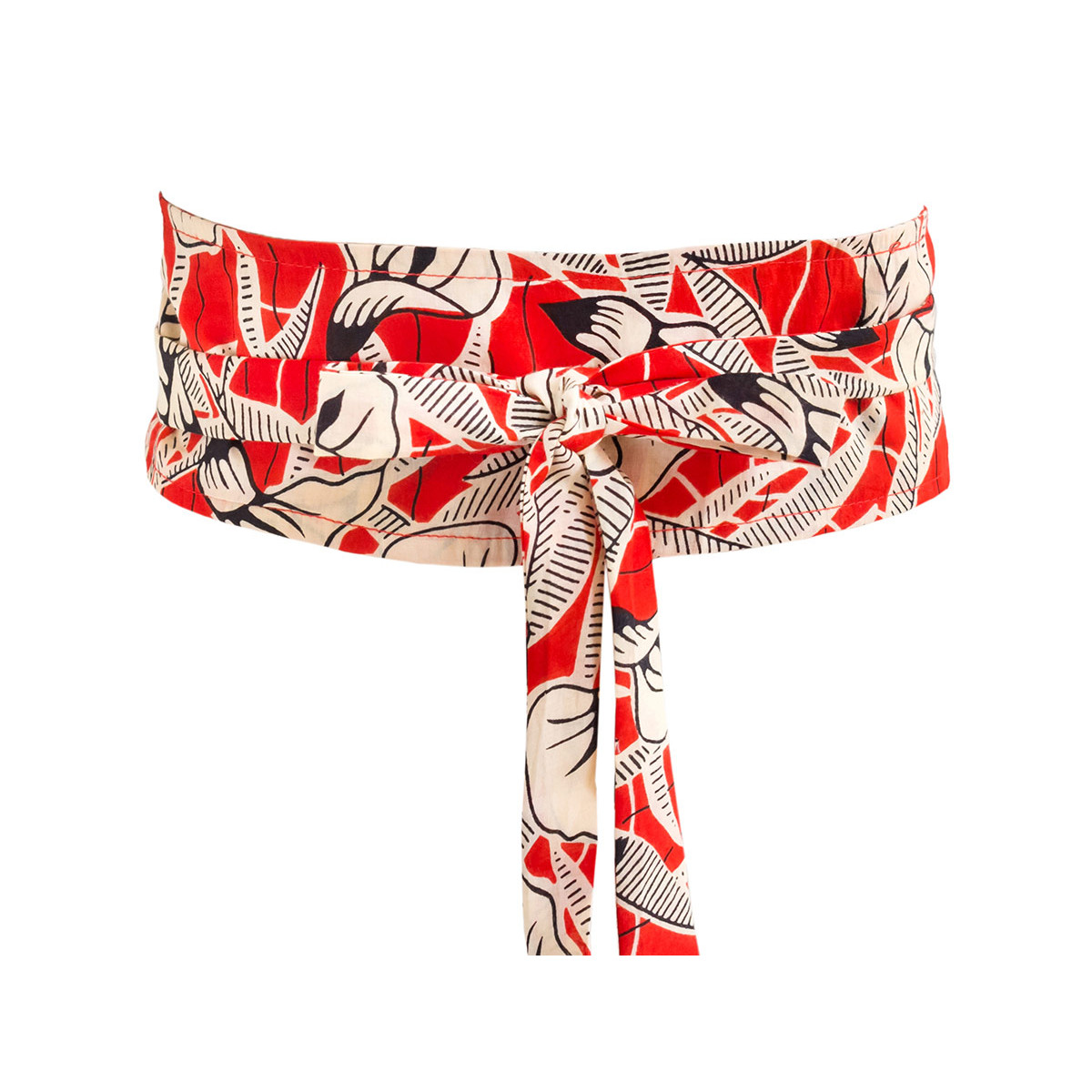 Ceinture obi rouge hot sale