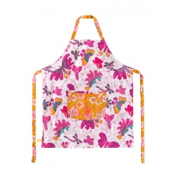 Tablier de cuisine enfant réversible Papillons roses - Bibop et Lula