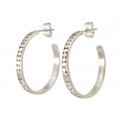 Boucles d'oreilles clous argent Créoles - Bibop et Lula