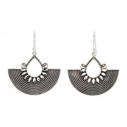 Boucles d'oreilles pendantes argent Papyrus - Bibop et Lula