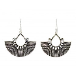 Boucles d'oreilles pendantes argent Papyrus - Bibop et Lula