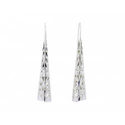 Boucles d'oreilles pendantes argent Parchemin - Bibop et Lula