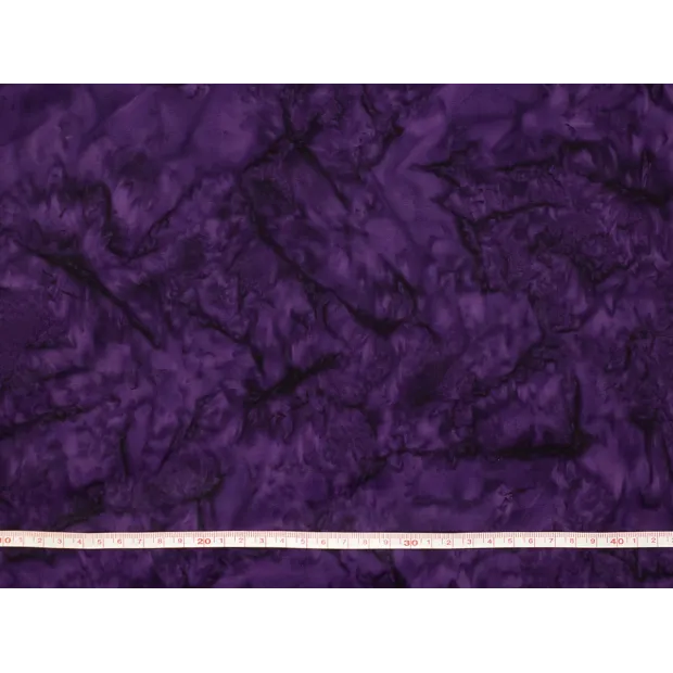 Tissu Coton Batik Marbré Mauve