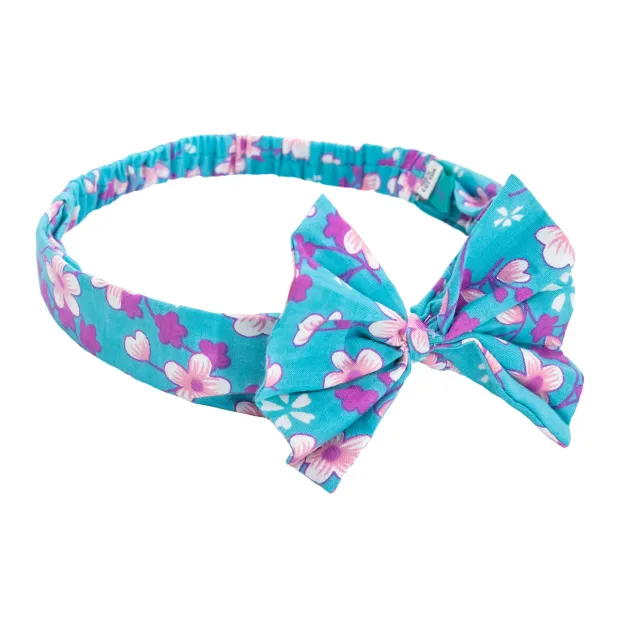 Bandeau noeud papillon Akiko Blue