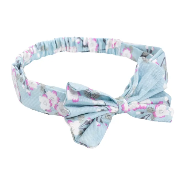 Bandeau noeud papillon Sayuri Bleu Ciel