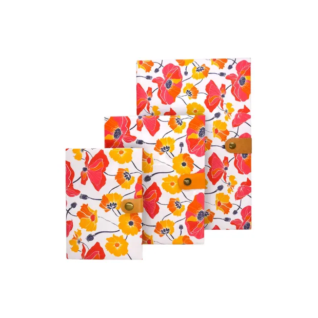 Carnets de notes tissu Pavots
