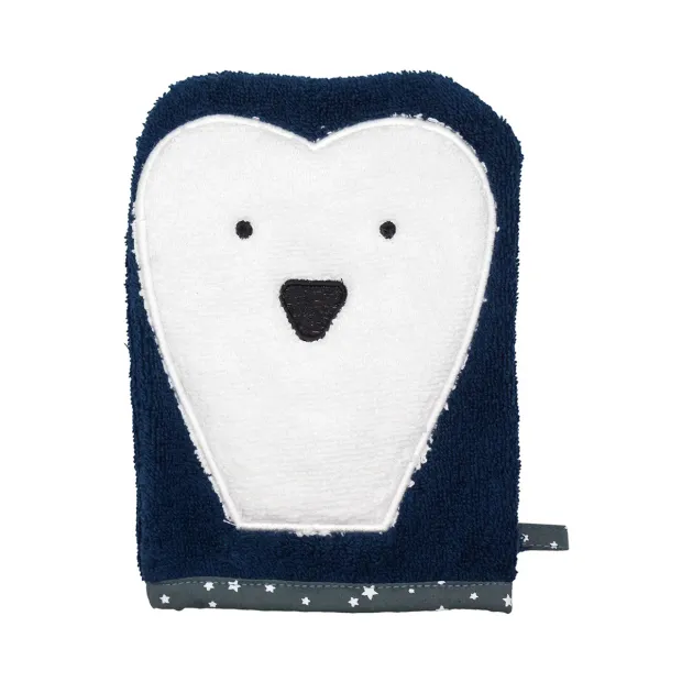 Gant de toilette animal Pingouin