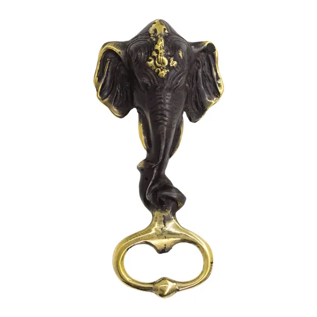 Ouvre-bouteille en laiton Eléphant