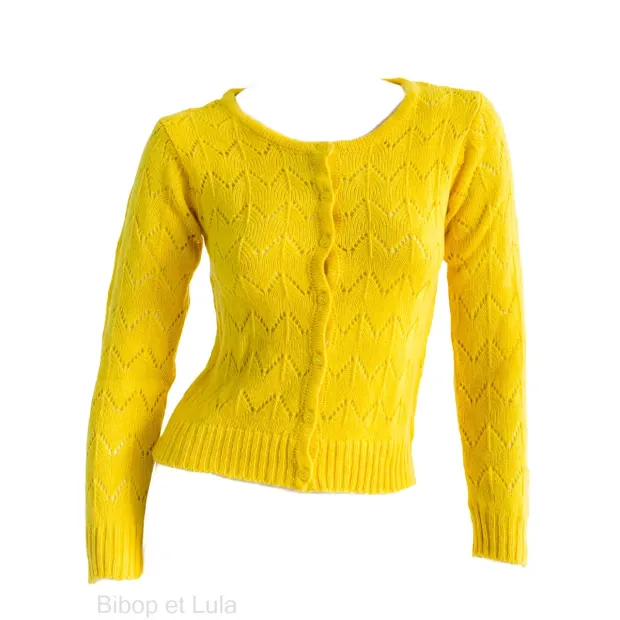 Gilet coton Jaune