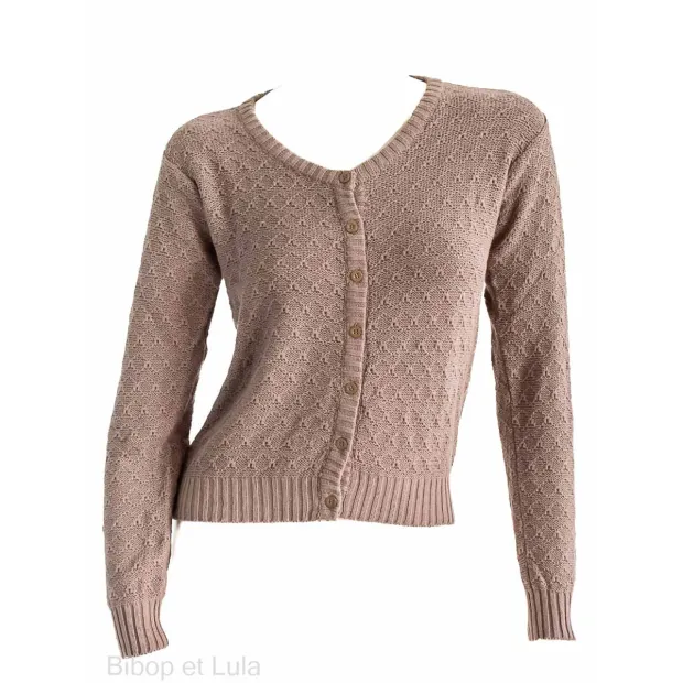 Gilet coton Taupe