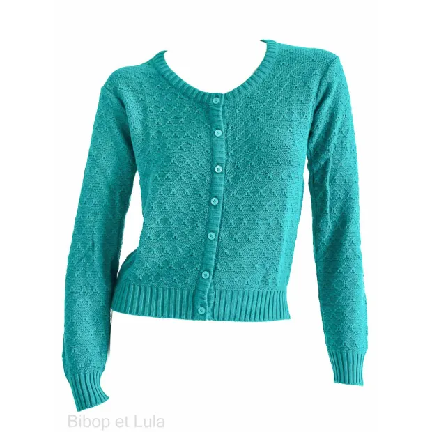 Gilet coton Turquoise