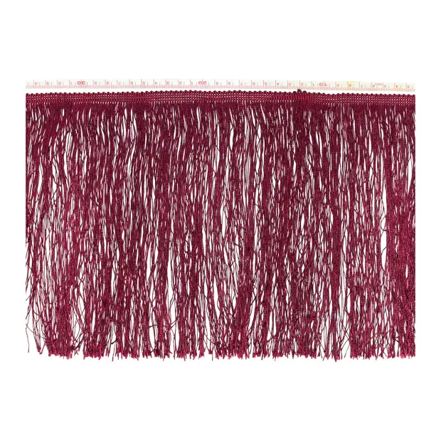 Galon franges Bordeaux