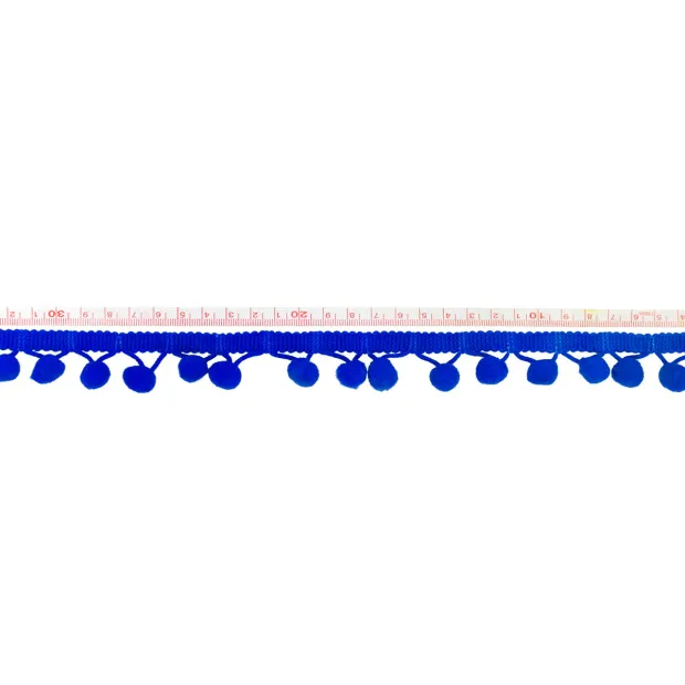 Galon Pompons Bleu