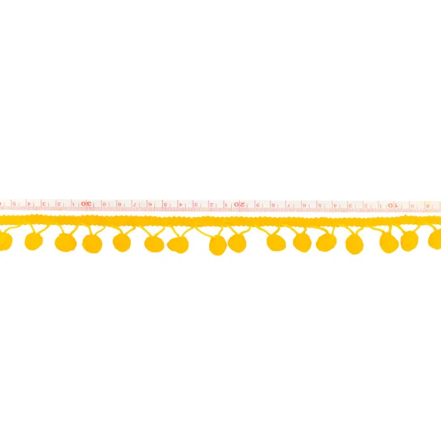 Galon Pompons Jaune