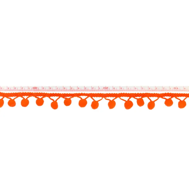 Galon Pompons Orange