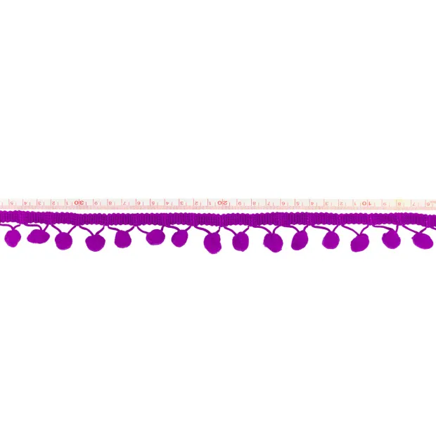 Galon Pompons Violet