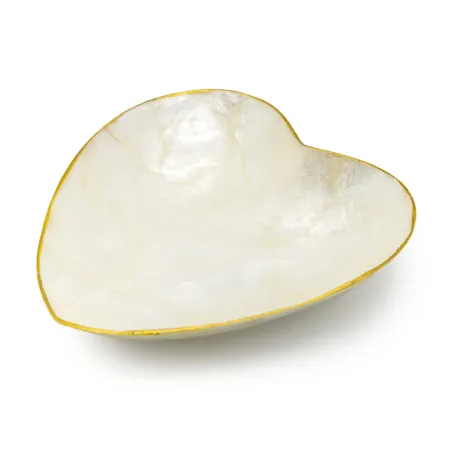 Vide poche Coeur en nacre doré