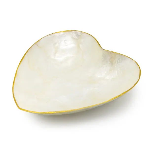 Vide poche Coeur en nacre doré