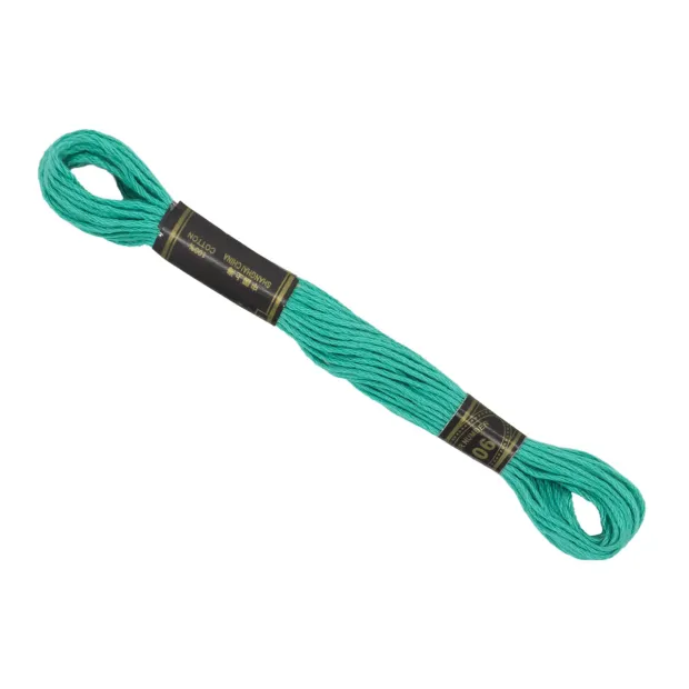 Fil à broder turquoise