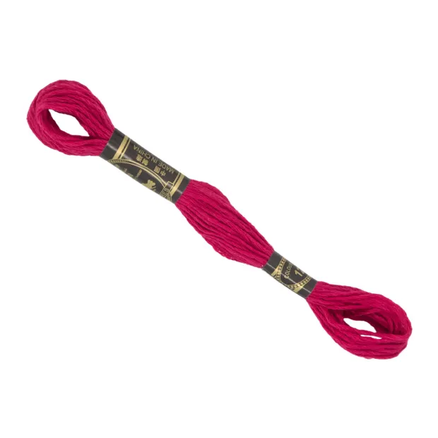 Fil à broder rouge amarante