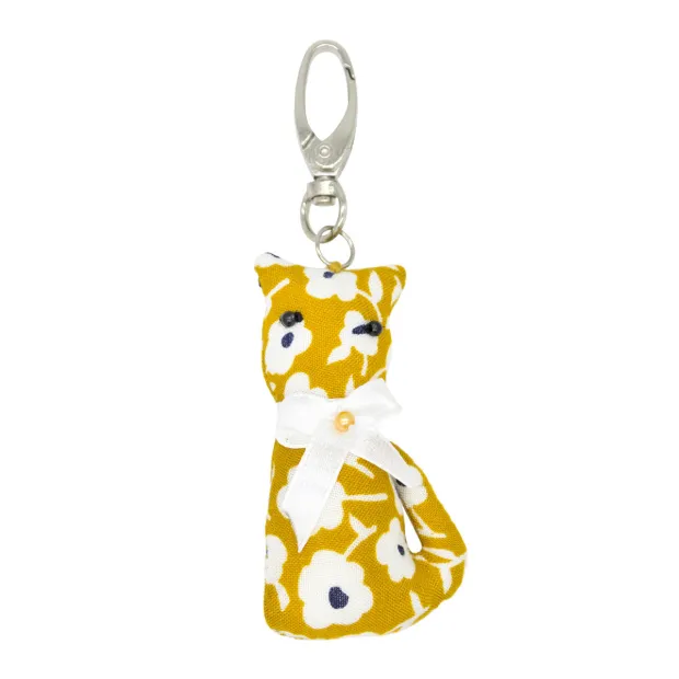 Porte-clé chat Billie Jaune