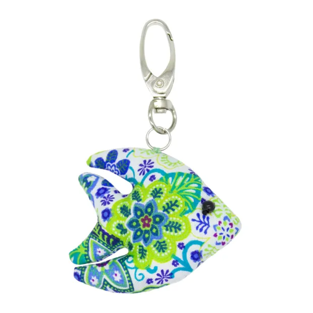 Porte-clé poisson floral
