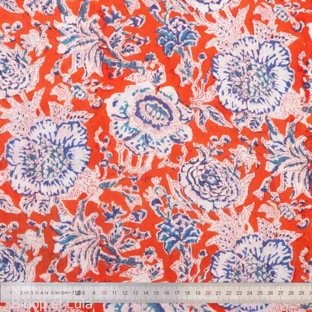 Tissu block print indien Kira
