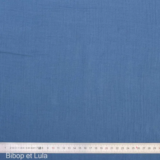 Double gaze de coton Bleu Pastel