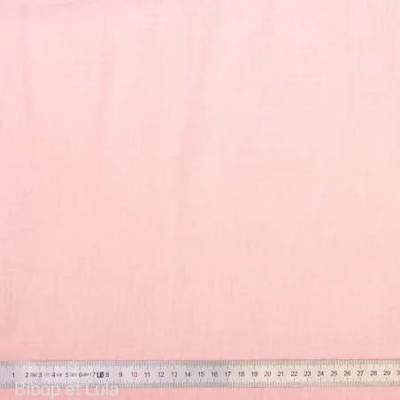 Double gaze de coton Misty Rose