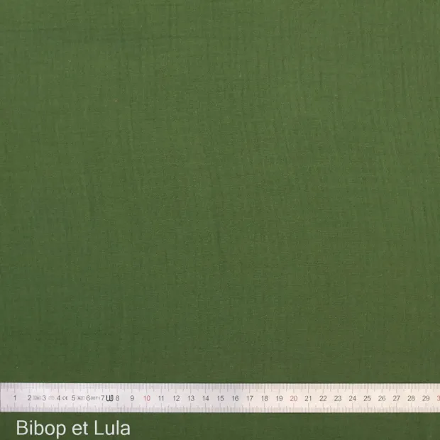 Double gaze de coton Vert
