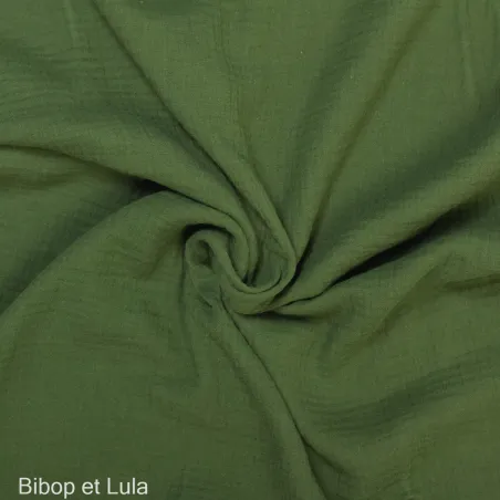 Double gaze de coton Vert