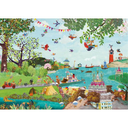 Carte Postale Parade des animaux - Bibop et Lula