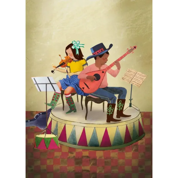 Carte Postale Spectacle de musique