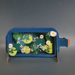3D Pop Up Carte "Grenouilles" - Bibop et Lula