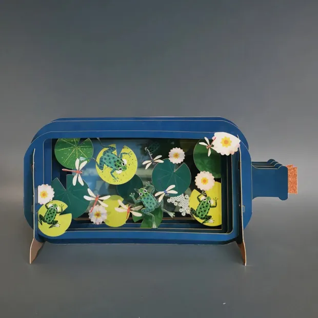 3D Pop Up Carte Grenouilles