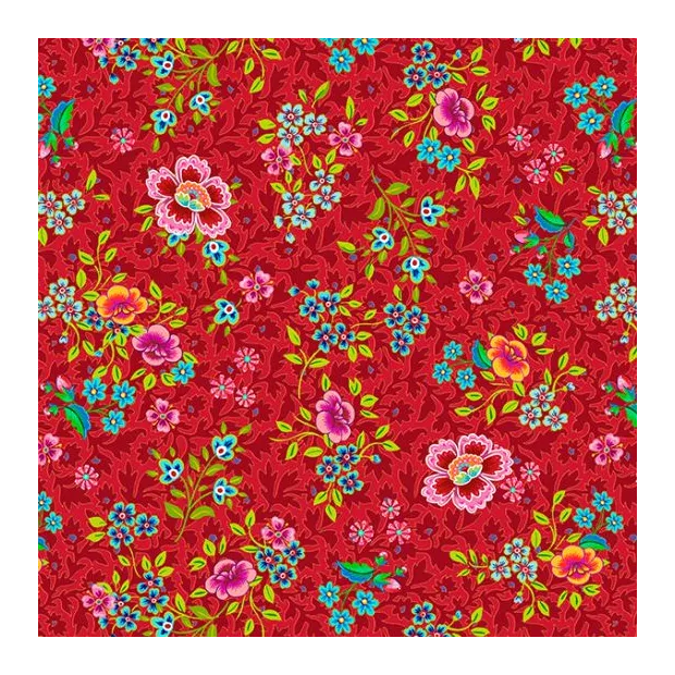 Velours ferme " Darjeeling rouge"