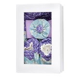 Coffret de naissance fille 0-6 mois bleu et violet - Bibop et Lula