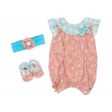 Coffret de naissance fille 0-6 mois rose et bleu Dandelion - Bibop et Lula