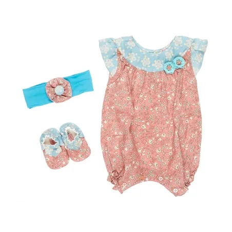 Coffret de naissance fille 0-6 mois rose et bleu Dandelion