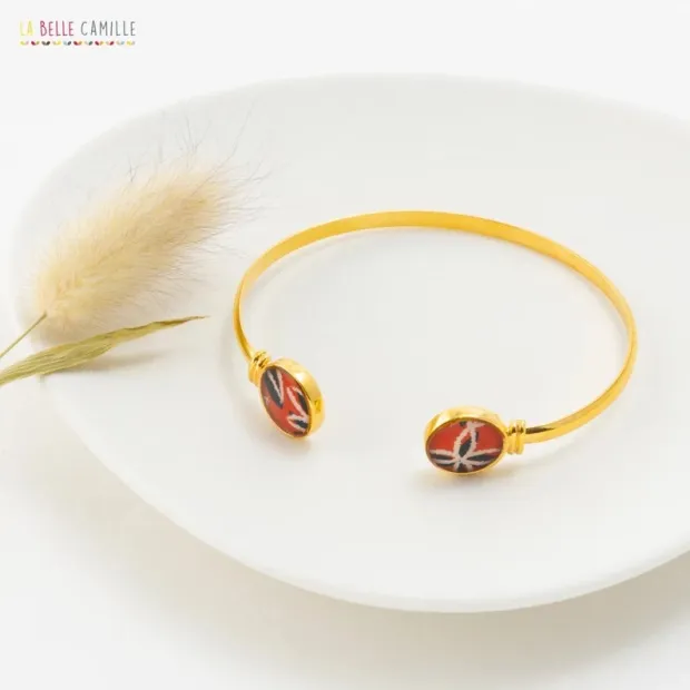 JONC, Bracelet "Flower-terracotta"