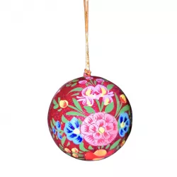 Boule de Noël Sanjay rose - Bibop et Lula