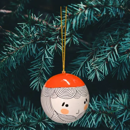 Boule de Noël Suraya jaune
