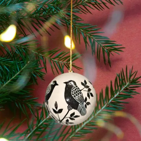 Boule de Noël Black Birds