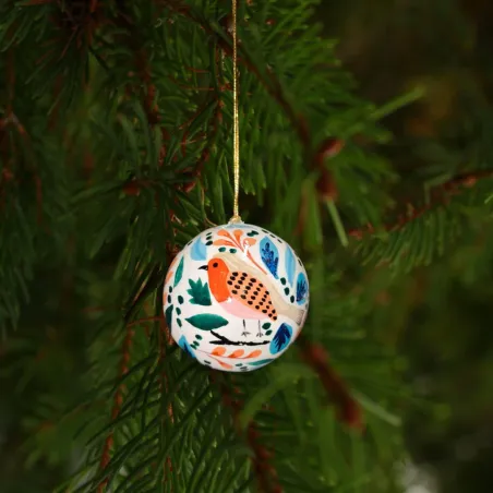 Boule de Noël Rouge Gorge