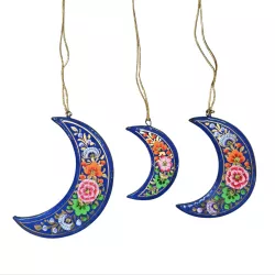 Décoration à suspendre Luna bleu - Bibop et Lula