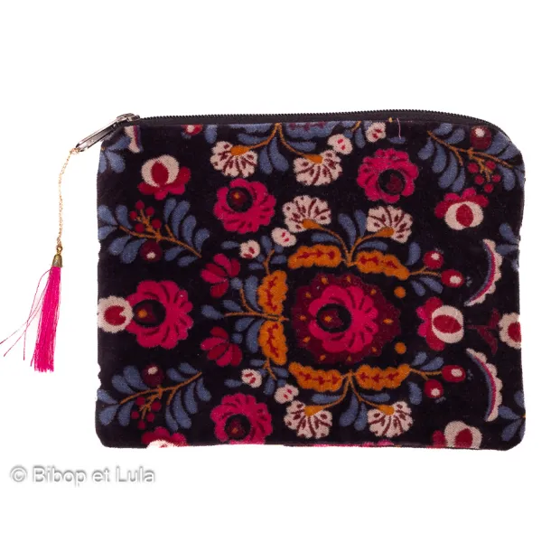 Pochette velours Chandra
