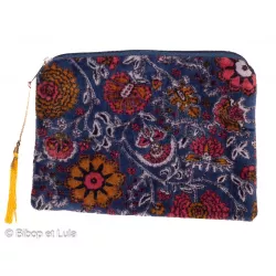 Pochette plate velours Isana - Bibop et Lula